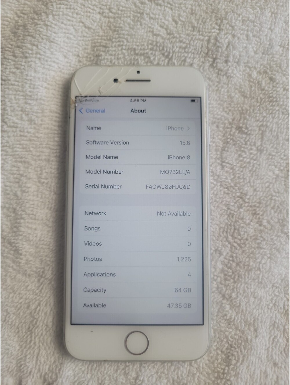 Apple iPhone 8 A1863 locked To User